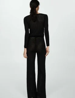 Straight knitted trousers - Raka byxor
