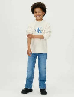 STRAIGHT STONE MID BLUE - Regular jeans