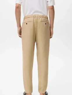 Straight-fit pleated trousers - Casual byxor