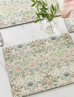Strawberry Thief Large Placemats - set of 4 - Servering