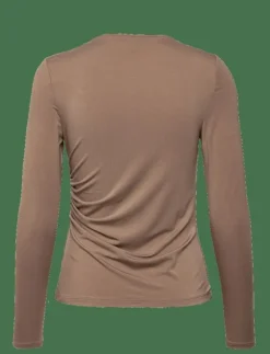 Stretch Jersey Asymmetrical Top - Långärmade toppar