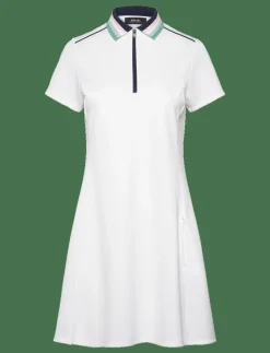Stretch Piqué Quarter-Zip Polo Dress - Klänningar