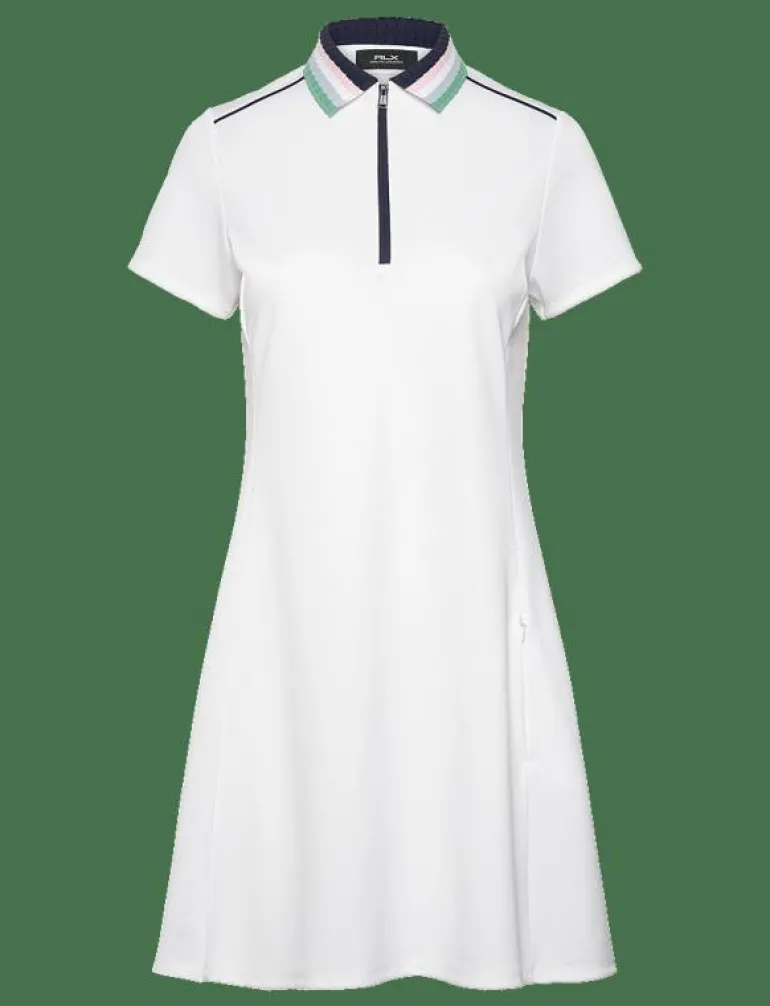 Stretch Piqué Quarter-Zip Polo Dress - Klänningar