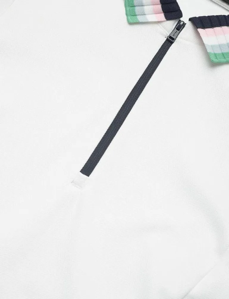 Stretch Piqué Quarter-Zip Polo Dress - Klänningar