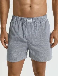 STRIPE AND SOLID BOXER SHORTS 2-P - Boxershorts
