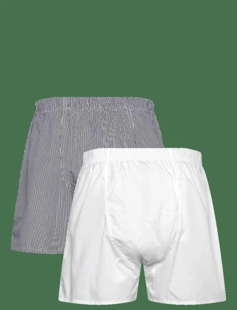 STRIPE AND SOLID BOXER SHORTS 2-P - Boxershorts