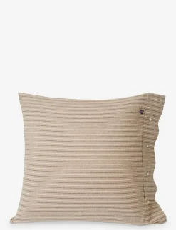 Striped Cotton Flannel Pillowcase - Örngott