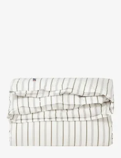 Striped Cotton Poplin Bed Set - Påslakanset