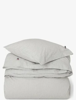 Striped Cotton Poplin Bed Set - Påslakanset