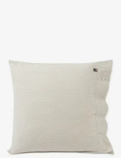 Striped Organic Cotton Flannel Pillowcase - Örngott