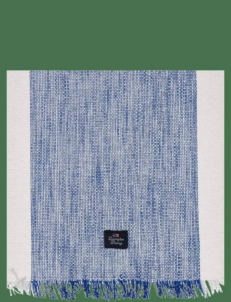 Striped Organic Cotton Placemat with Fringes - Dukar & löpare