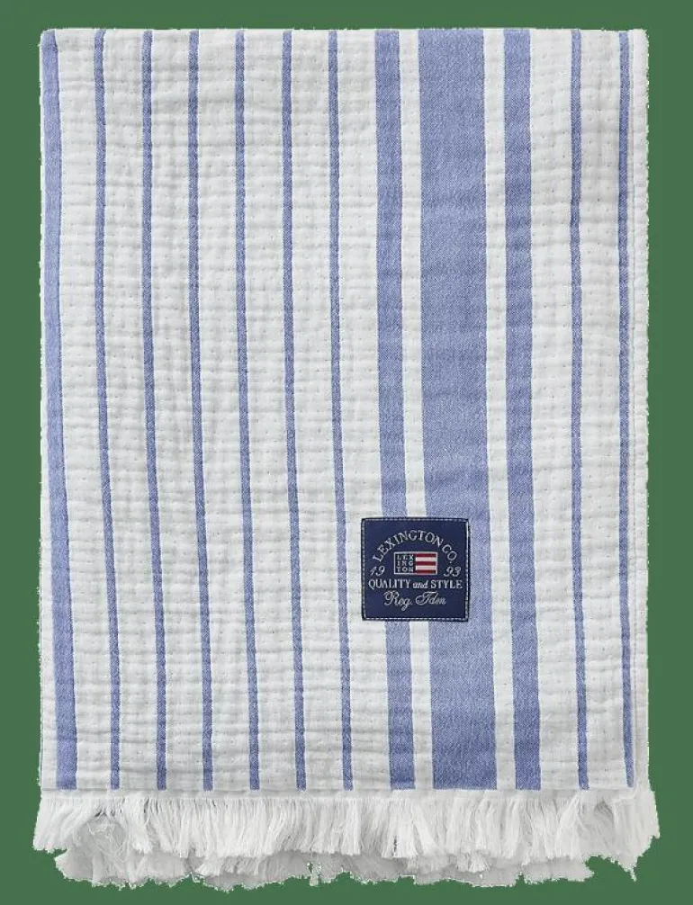 Striped Organic Cotton Throw - Filtar & Plädar