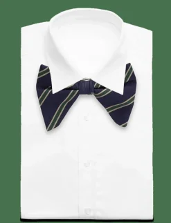 Striped Oversized Bow Tie - Flugor