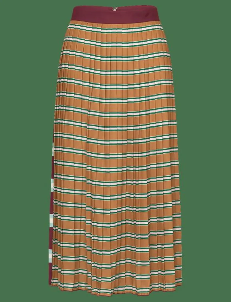 STRIPED PLEATED SKIRT - Maxikjolar
