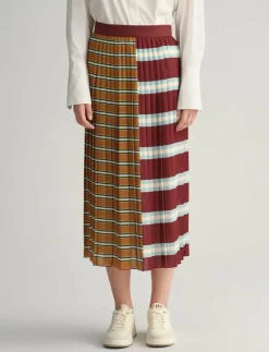 STRIPED PLEATED SKIRT - Maxikjolar