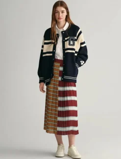 STRIPED PLEATED SKIRT - Maxikjolar