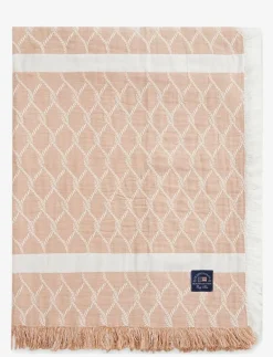 Striped Rope Structured Cotton Bedspread - Sängkläder