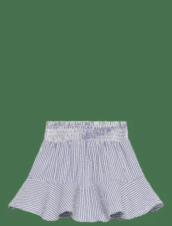 STRIPED SEERSUCKER SKIRT - Kort kjol
