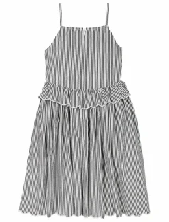 STRIPED STRAP DRESS SLVLS - Ärmlösa vardagsklänningar