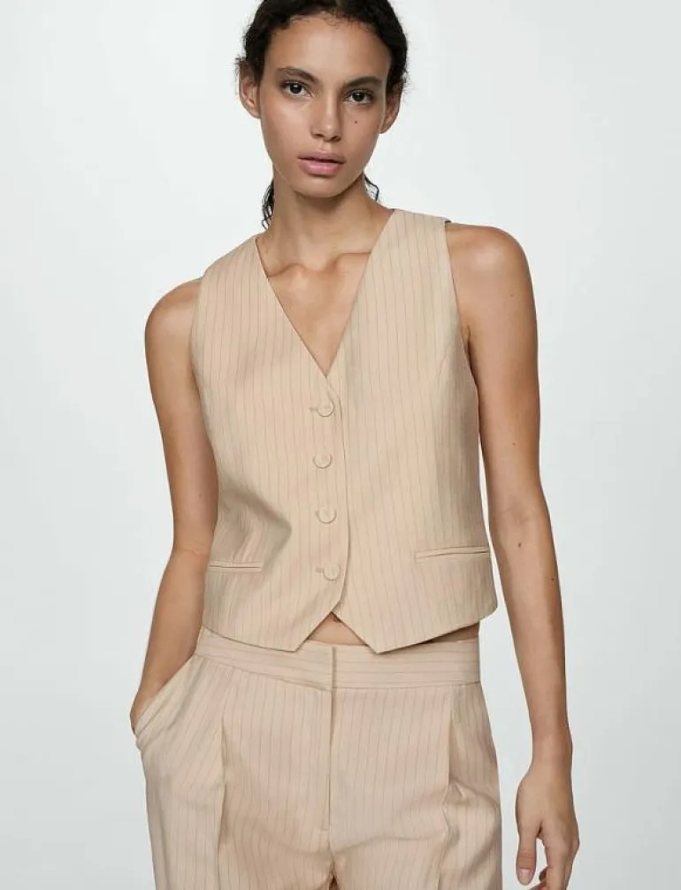 Striped suit waistcoat - Kavajer