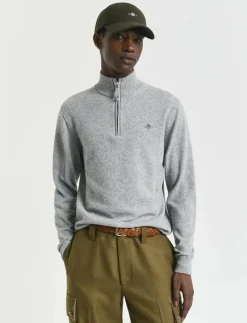 SUPERFINE LAMBSWOOL HALF ZIP - Stickat