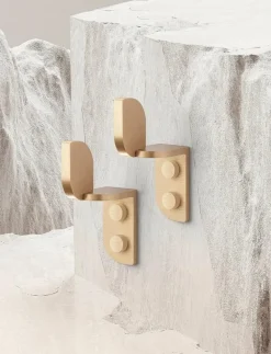 Tabula Wall Hooks Brass (2 pcs.) - Krokar