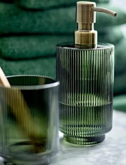 Tandborstmugg Clarity Dark Green - Badrumsinredning