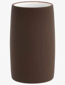 Tandborstmugg Mono Coffee brown - Badrumsinredning