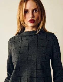 Tara Houndstooth Jumper - Sweatshirts
