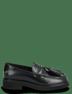 TASSEL SQUARISH TOE LTHR LOAFER - Platta skor