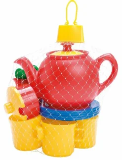 TEA SET IN NET L:19 CM 17 PCS - Leksakskök & Tillbehör