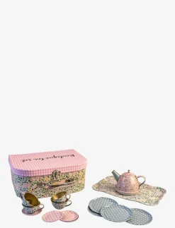 Tea set in suitcase, green - Leksakskök & Tillbehör