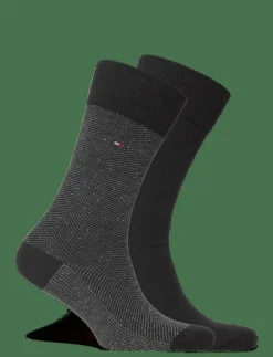 TH MEN SOCK 2P NAPPY HERRINGBONE - Vanliga strumpor