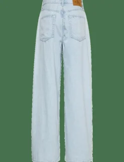 THE WIDE LEG LINEN AARON INDIGO - Vida byxor