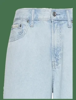THE WIDE LEG LINEN AARON INDIGO - Vida byxor