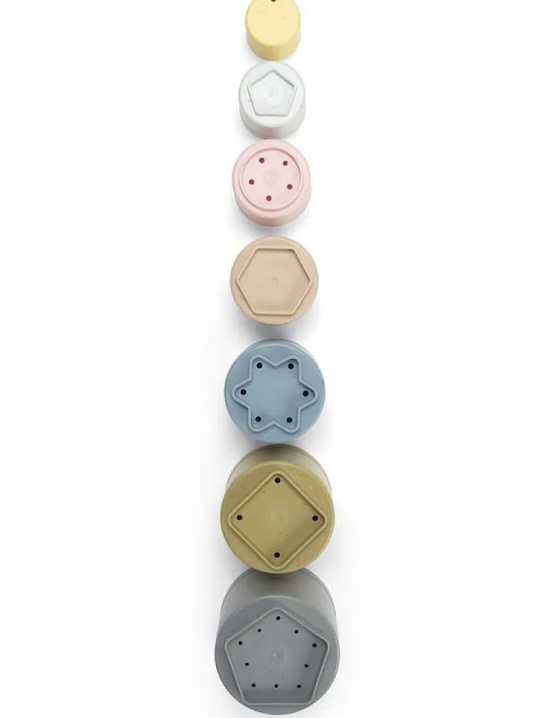 TINY BIO PLAY CUPS - 6+ MONTHS - Stapelbara klossar