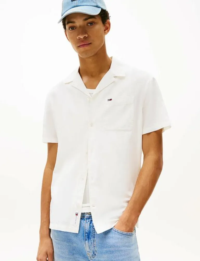 TJM LINEN BLEND CAMP SS EXT - Linneskjortor