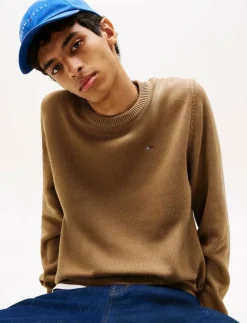 TJM SLIM ESS SWEATER EXT - Rundhalsad