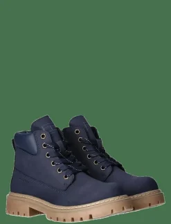 TOMMY HILFIGER LACE UP BOOTIES FAUX NUBUCK/LEATHER - Stövlar & Kängor