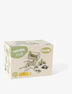 TOOL BOX WOOD IN GIFT BOX 26 PARTS - Leksaksverktyg