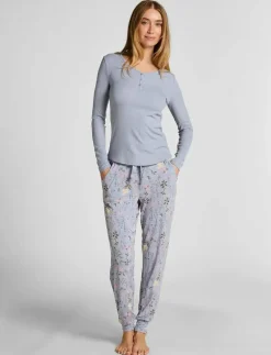 TOP LS RIB MODAL HENLEY - Överdelar