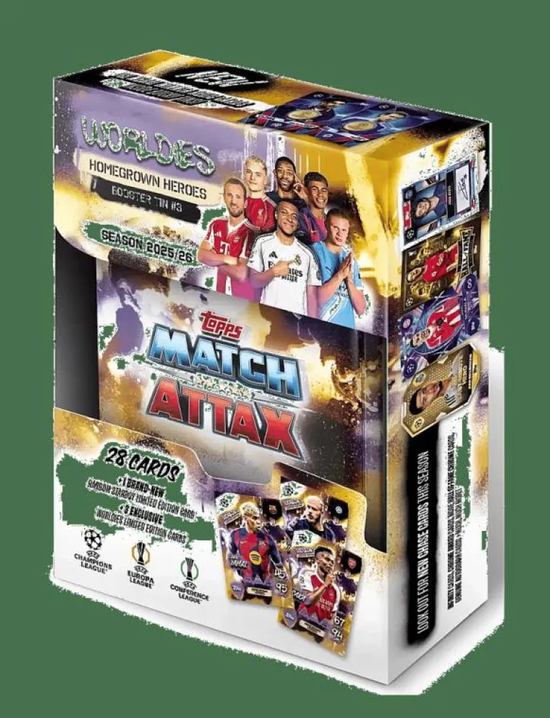 TOPPS MATCH ATTAX CHAMPIONS LEAGUE BOOSTER TIN ASS - Samlarkort