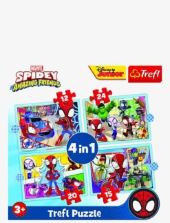 TREFL 4 i 1 12+15+20+24 BIT MARVEL SPIDEY - Klassiska pussel