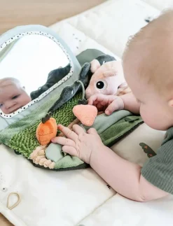 Tummy time sensory mirror Tiny farm Colour mix - Babygym