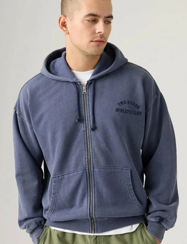 TWO HORSE CROPPED ZIP UP TWO H - Huvtröjor
