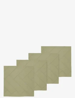 Tygservett 4-pack Tiles Damast Eucalyptus - Tygservetter