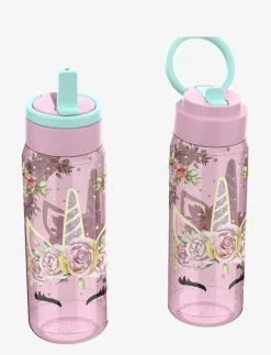 UNICORN GEMS, Water bottle with straw - Matdags