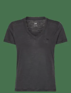 V NECK TEE - T-shirts