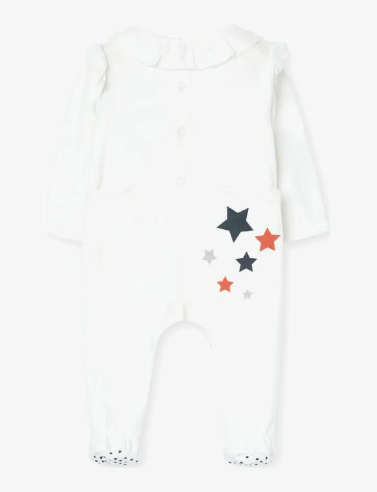 Velour play suit for baby girl -BCI - One-sie