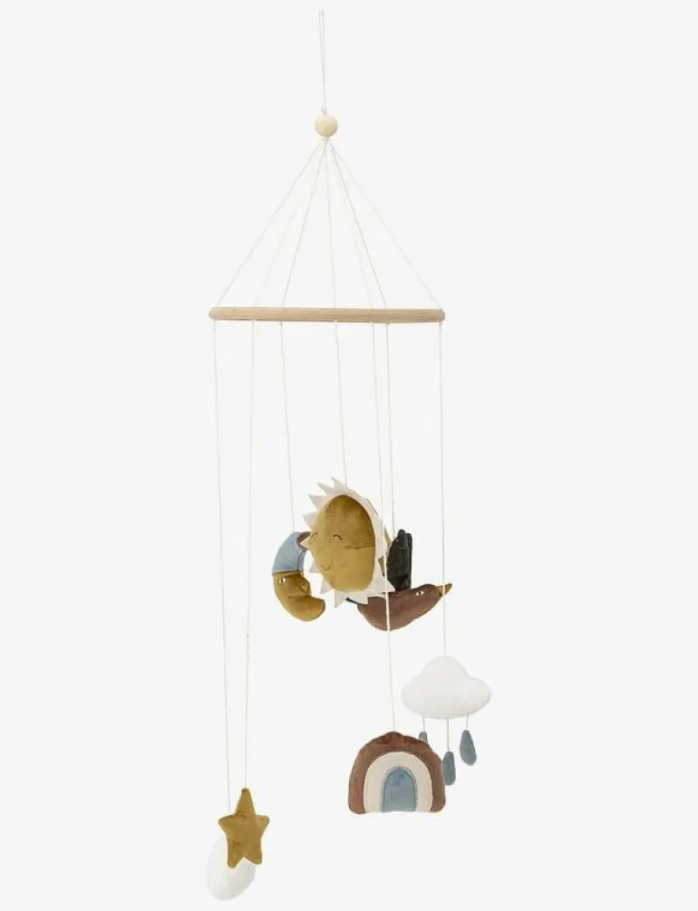 Vigge Mobile, Brown, Polyester - Sängmobiler